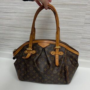 Louis Vuitton Shoulder Bag Tivoli GM Brown Monogram!